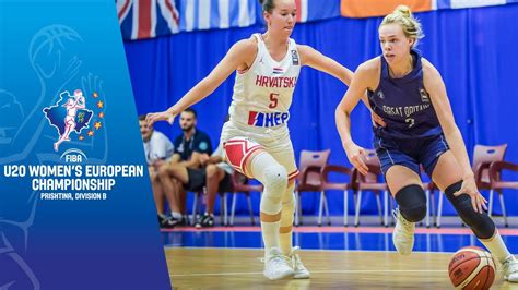 Croatia V Great Britain Full Game Fiba U Women S European