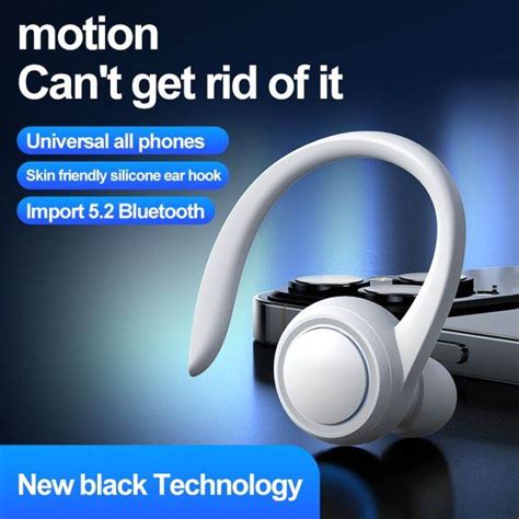 Kaitan Telinga Bisnis Bluetooth Earphone 5 2 Headset Nirkabel Suara