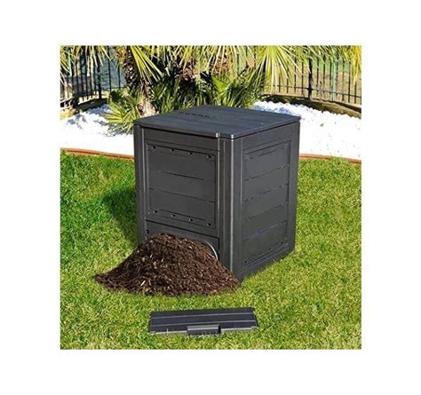 Composteur De Jardin 260 Litres Noir 60 X 60 X 73cm Toomax Proweltek