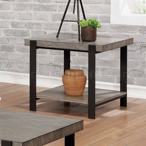 Huckleberry 3Pc Coffee End Table Set CM4618 In Gray Black