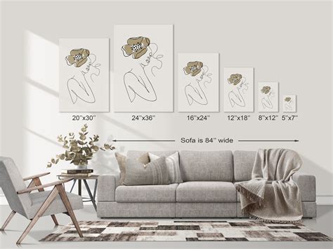 Portrait Wall Art Size Guide Canvas Print Size Guide Wall - Etsy