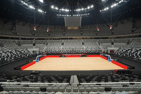 premium photo indonesia arena basketball stadium