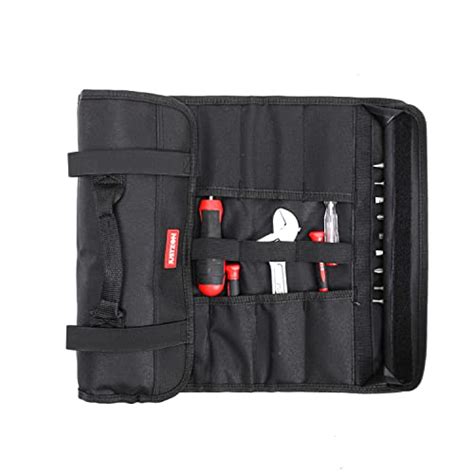 Justzon Tool Roll Organizer Tool Wrap Organizer Wrench Bag Roll