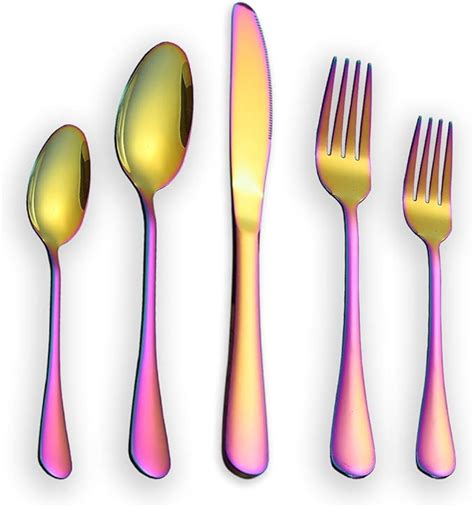 Berglander Cutlery Set Piece Stainless Steel With Titanium Colorful