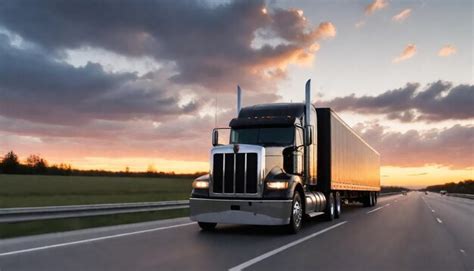 Premium Photo Cargo Truck On Highway Road With Container