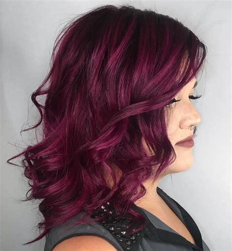 Maroon Purple Hair Dye