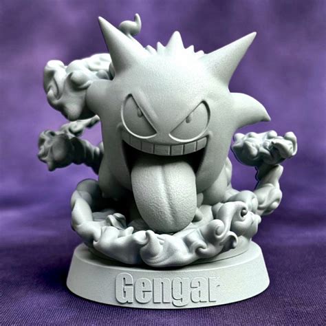 Stl File Gengar 3d Pokémon Pokemon Figure 🐉 ・3d Printable Model To Download・cults