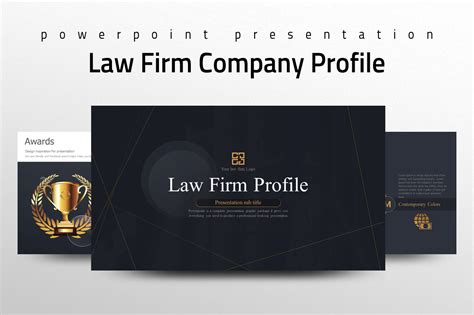 Law Firm Company Profile Template ~ Powerpoint Templates ~ Creative Market