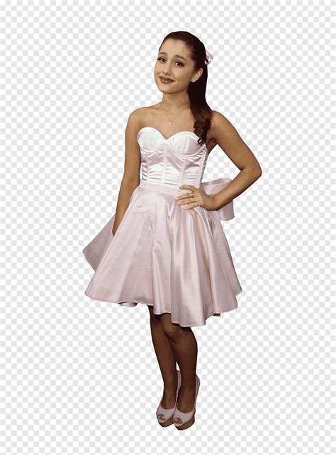 Ariana Grande De S Standing Woman Wearing White Off Shoulder Dress