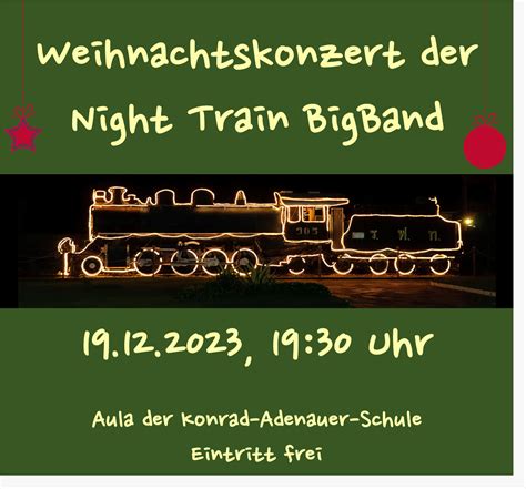 Night Train BigBand lädt ein zum Weihnachtskonzert Verein der