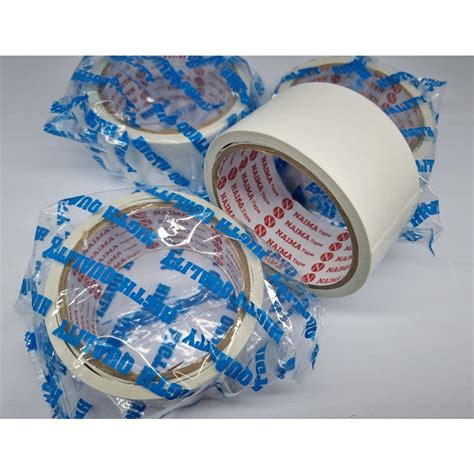 Jual Double Tape Kertas 2 Inch X 10 Yard Double Tip 45mm X 10 Yard