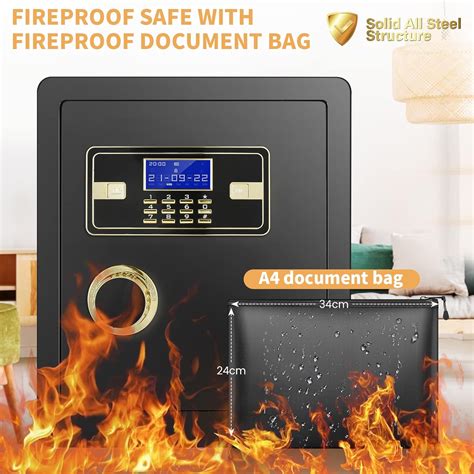 2 12 Cub Safe Box Fireproof Waterproof Security Home Safe With