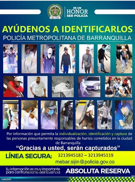 Estos son los más buscados por hurto a comercio en Barranquilla y su