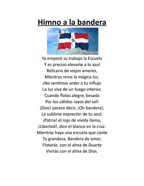 Himnos Nacionales Himno A La Bandera Ya Empez Su Trabajo La