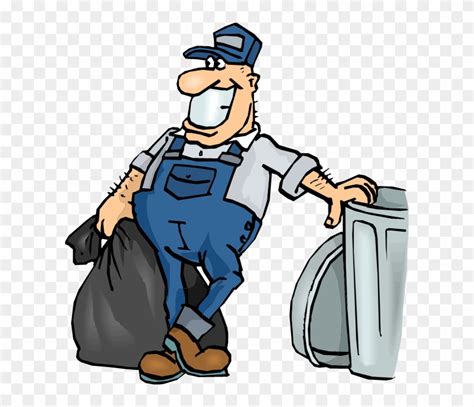 Download Trash Clipart Garbage Worker Garbage Man Cartoon Png