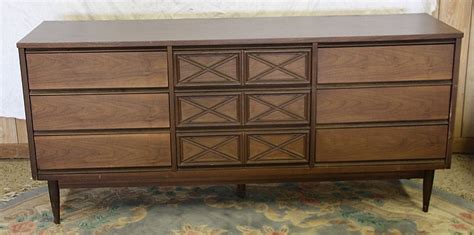 Vintage Mcm Basset Furniture Dresser