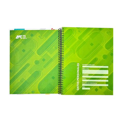 Cuaderno Espiral Abc One Con Dise O Anillo Met Lico Hojas Tama O