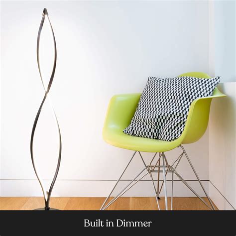 Brightech Twist Modern Led Spiral Floor Lamp For Living Room Bright