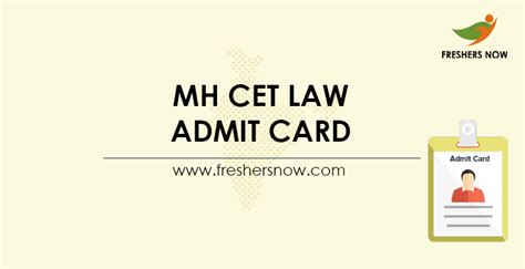 Mh Cet Law 5 Yrs Admit Card 2024 Download Hall Ticket