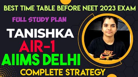 Perfect Time Table For Neet Target In Neet Neet