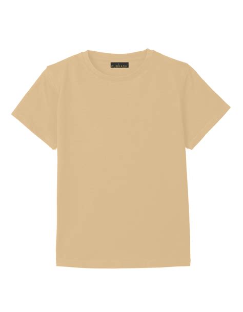 Kids Beige Plain T-Shirt – Pubkash