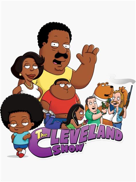 " The Cleveland show" Sticker for Sale by Foxyfoxy2023 | Redbubble