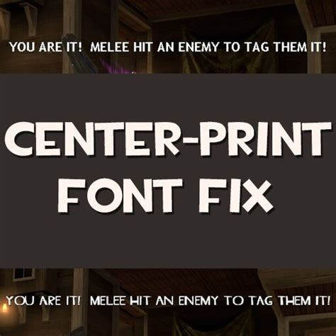 Tf2 Emporium On Twitter New Community Fix Center Print Font Fix