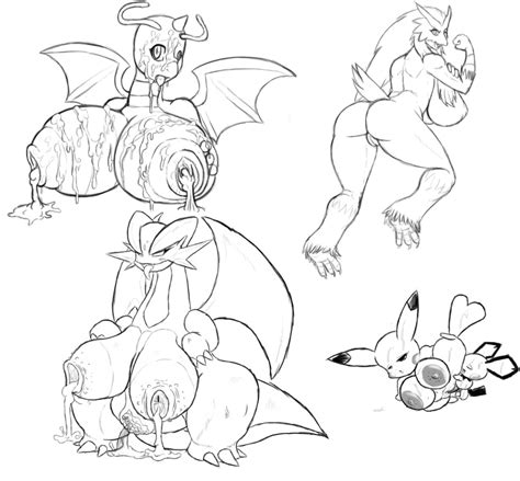 Rule 34 Anthro Big Breasts Blaziken Dragonite Female Nintendo Pikachu Pokemon Pokemon Species