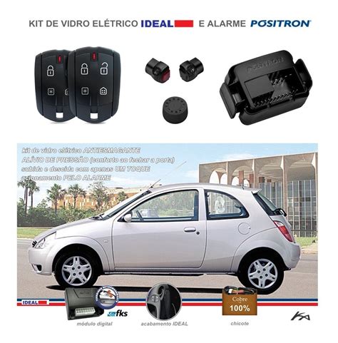 Kit Vidro Elétrico Para Ford Ka G1 Alarme Positron E Travas Frete grátis