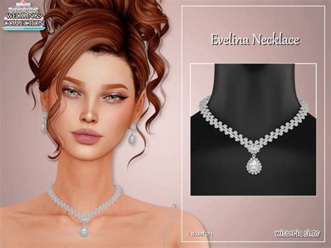 The Sims Resource Evelina Necklace In Sims Sims Sims Dresses