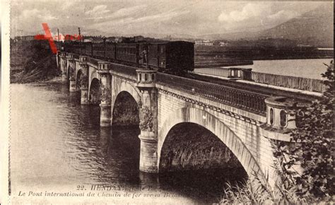 Hendaye Pyrénées Atlantiques Le Pont International du Chemin de Fer xl