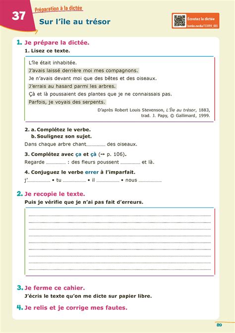 Cahier La Grammaire Par Les Exercices E Itin Raire Bis Bordas Diteur