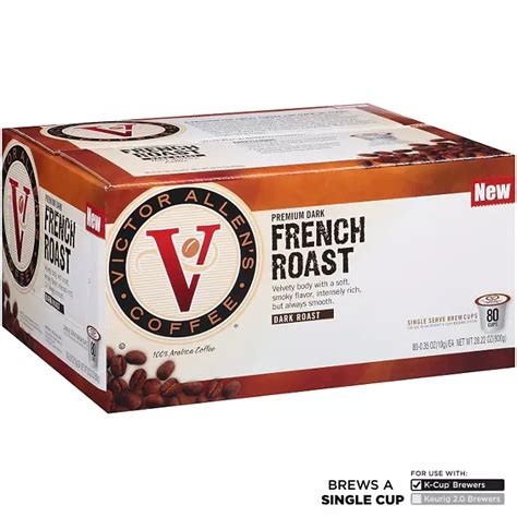 Victor Allens French Roast Coffee Single Serve 80 Ct Sams Club