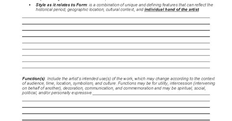 Mhs Ap Art History Study Guide Template