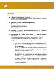 Actividad 2 Derecho Procesal Constitucional Docx Actividad 2