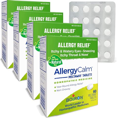 Amazon Boiron AllergyCalm Tablets 240 Count Relief From Allergies