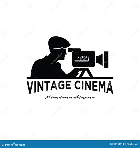 Classic Studio Movie Film Production Logo Design Vector Icon