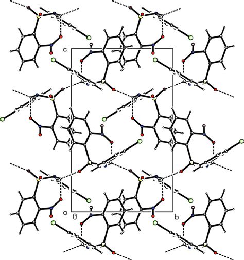 Molecular Packing Of The Title Compound With Hydrogen Bonding Shown As Download Scientific