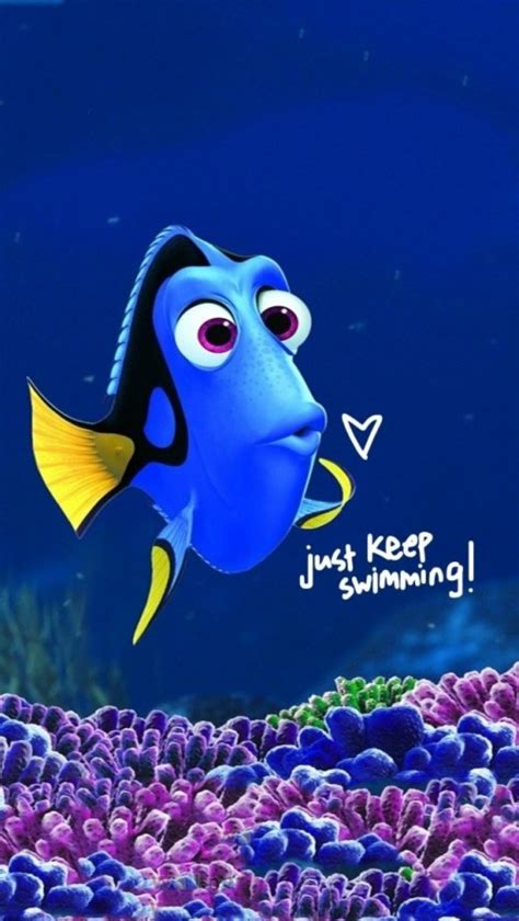 Finding Nemo Dory Iphone Hd Wallpaper More Cartoons Dory Just Keep