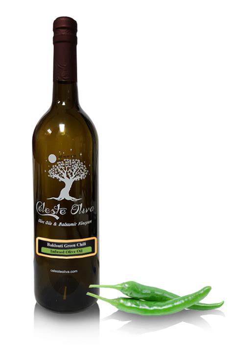 Baklouti Extra Hot Green Chili Olive Oil Celeste Oliva