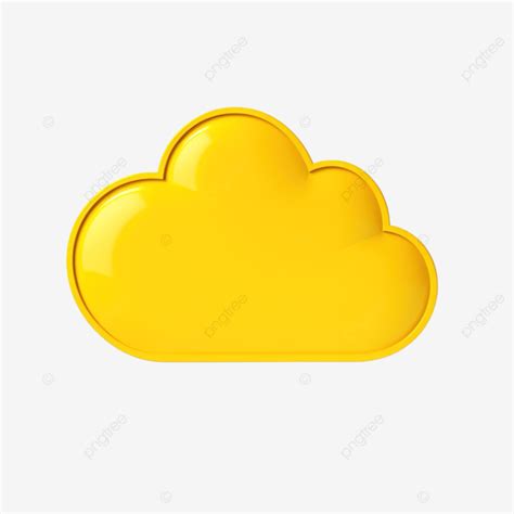 Yellow Cloud Speech Bubble Yellow Hand Drawn Speech Bubble Cloud Png