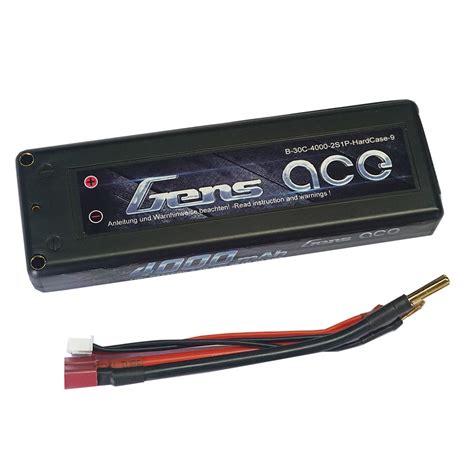 Μπαταρίες Li Po Gens ace 4000mAh 7 4V 30C 2S1P HardCase Lipo Battery