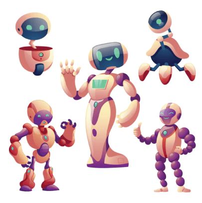 40 Free Cartoon Robot Characters For You Epic High-Tech Designs