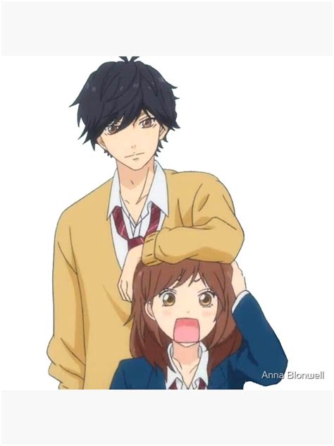 Póster Blue spring ride Cute Kou X Futaba de ShindouArt Redbubble