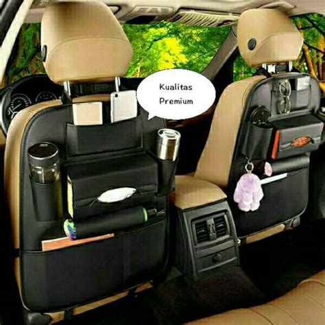 Jual Hf251 Car Seat Tas Gantung Mobil Multifungsi Bahan Kulit Premium