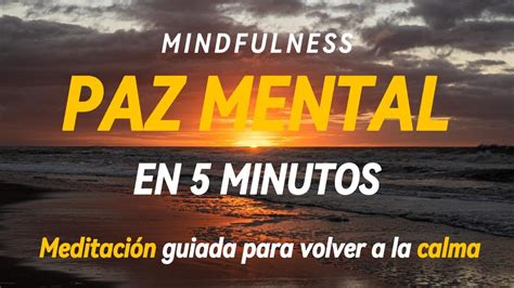 Mindfulness Meditaci N Guiada R Pida Encuentra Paz Y Claridad