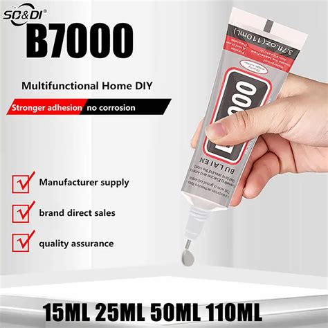 15 25 50 110ML B7000 Transparent Contact Phone Repair Adhesive