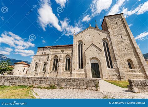 Medieval Cathedral Of Venzone Friuli Venezia Giulia Italy Stock Image