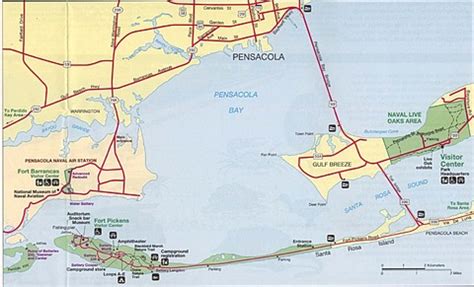 Pensacola Bay Area Map | Gifex