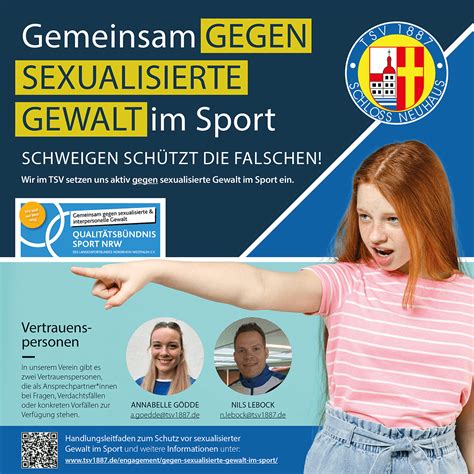 Gemeinsam Gegen Sexualisierte Gewalt Im Sport — Tsv 1887